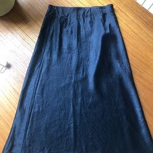 Babaton slip satin maxi skirt